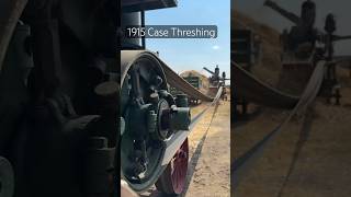 Wheat Threshing 1915 Case 2040 Kerosene Tractor Full Power [upl. by Jovi797]