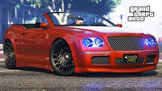 Enus Cognoscenti Cabrio Review amp Best Customization  GTA 5 Online Bentley Continental GT  Luxury [upl. by Ahsieket177]