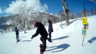 SKIING JAPAN NISEKO GRAND HIRAFU Gondola Ride And Run [upl. by Pincus]