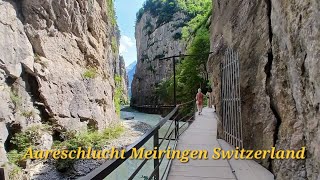 AARESCHLUCHTAARE GORGE  HASLITAL BY MEIRINGEN SWITZERLAND [upl. by Odnaloy]