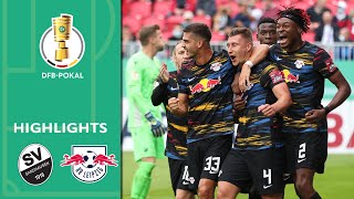 Strong Leipzig at Marsch Debut  SV Sandhausen vs RB Leipzig 04  Highlights  DFBPokal 1 Round [upl. by Llerot]