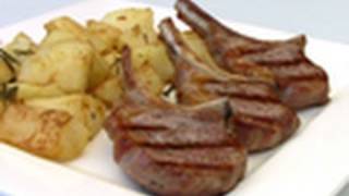 Lamb Cutlets With Rosemary And Garlic Potatoes Recipe [upl. by Ahseiyn]