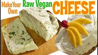 2 Ingredient Raw Vegan Cheese and Cheesecake  2 Recipes [upl. by Luana]