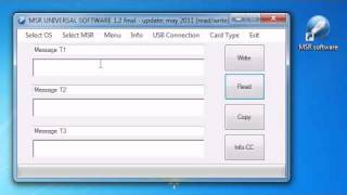 MSR software for usb [upl. by Frydman147]