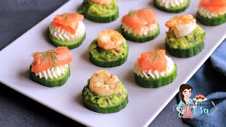 The Best Appetizers Recipe  Seafood amp Cucumber Appetizers [upl. by Chem]