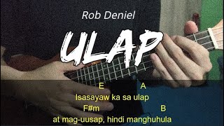 Ulap  Rob Deniel  Chords amp Lyrics  EASY UKULELE TUTORIAL [upl. by Acireh649]