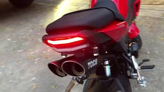 NRC grom taillight with custom sequential turn signal [upl. by Herzel386]