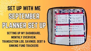 September Budget Planner Set Up  Budget Goals  Budget Planner Set Up 2024 [upl. by Havelock186]