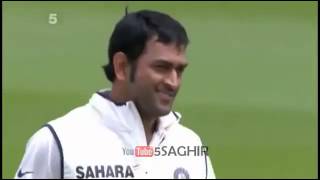 Indian wicket keeper MS Dhoni gets Kevin Pietersen Wicket India VS England Test Series 2011 [upl. by Afrikah]