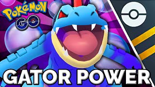 HITS HARD SHADOW FERALIGATR NEEDS ONE MOVE UPDATE TO BE META IN THE GO BATTLE LEAGUE [upl. by Cordeelia]