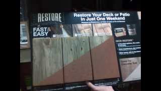 Restore Liquid Armor Deck Resurfacer  Home Depot [upl. by Eenaej67]