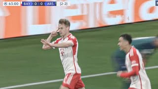 Joshua Kimmich Goal vs Arsenal  Bayern Munich vs Arsenal [upl. by Enailuj729]