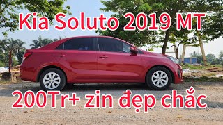 Kia Soluto 2019 MT đẹp zin chắc chắn 200Tr  liên hệ 0566418666 [upl. by Luhem]