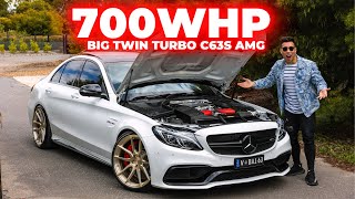 700HP BIG TWIN TURBO Mercedes AMG C63S  The German Gauntlet [upl. by Tamqrah601]