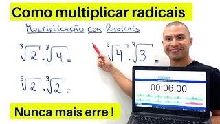 FÁCIL e RÁPIDO  MULTIPLICAÇÃO DE RADICAIS [upl. by Duj905]