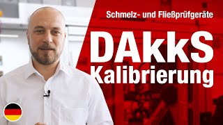 DAkkSakkreditierte Kalibrierung von Schmelz und Fließprüfgeräten [upl. by Tail430]