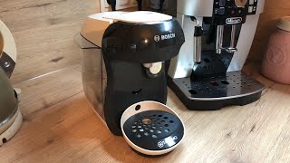 Bosch Tassimo happy tas1007 Unboxing TEST amp Review [upl. by Kinsler17]