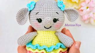 Little elephant amigurumi  Free crochet elephant pattern [upl. by Aynna565]