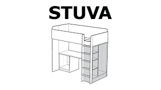 How to assemble the STUVA storage unit [upl. by Huskey]