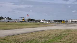 PHI Bell 407s repositioning to old pads at HQ in Lafayette LA [upl. by Ylloj725]