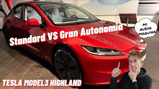 TESLA MODEL 3 Highland Standard VS Gran autonomía ¿Cuál merece más la pena [upl. by Let]