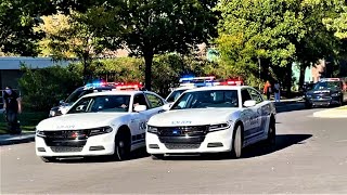 Police Cars Responding Urgently  Police in Action  Montreal 2 [upl. by Einnus]