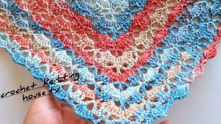 magnifique👍jadore ce modèle châle élégant facile vous allez lapprécier châle au crochet [upl. by Ruthven465]