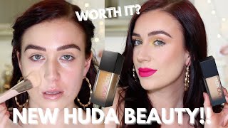 NEW HUDA BEAUTY FOUNDATION  HONEST REVIEW amp FIRST IMPRESSION [upl. by Halik671]