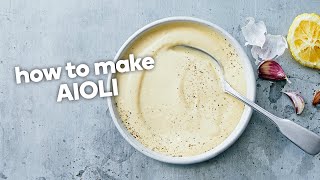 How to make aioli [upl. by Yoreel946]