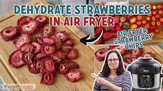 Dehydrate Strawberries In The Air Fryer Ninja Foodi Method [upl. by Florencia749]