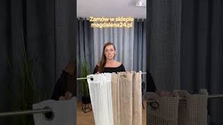 Zasłony z siatki bez prasowania decor dekoracje wnętrza homedecor curtains zasłony firany [upl. by Haman]