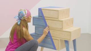 ▶️¿Cómo decorar una cajonera de madera con un diseño único [upl. by Nedap]