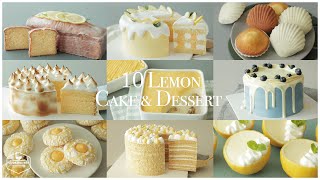 🍋10가지🍋 레몬 케이크 amp 디저트 모음zip  10 Lemon Cake amp Dessert Recipe  홈베이킹 영상 모음 Baking Video  Cooking tree [upl. by Aseena431]