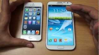 iPhone 5 VS Galaxy Note 2 [upl. by Sibyls]