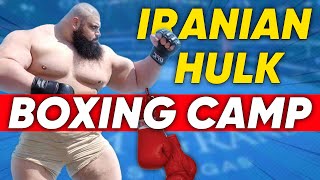 The Iranian hulk at boxing camp  Champions training [upl. by Kwarteng128]