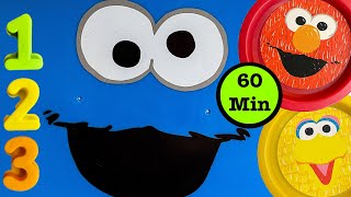 Play Dough Video with Sesame Street  Create Colorful PlayDoh Animals  60 Minutes of Learning [upl. by Jennilee]