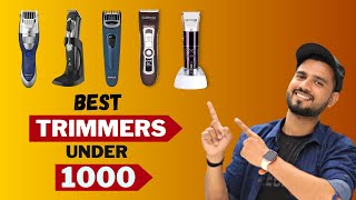 Top 5 Best Trimmers under 1000 in India 2023  Best Trimmer for men  For Both Men and Women [upl. by Atilahs64]