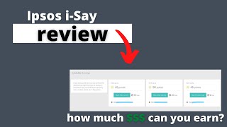 Ipsos iSay Review What Can YOU Really Earn [upl. by Borries]