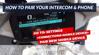 How to pair your intercomampphone with BMW TFT Dashboard R1250GS R1250RS S1000XR F900XR F850GS [upl. by Solomon710]