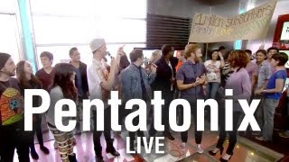 Pentatonix Perform Macklemore quotThrift Shopquot Cover LIVE on Whats Trending [upl. by Nazay]