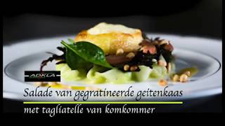 Salade van gegratineerde geitenkaas zo maak je dat [upl. by Stanwinn]