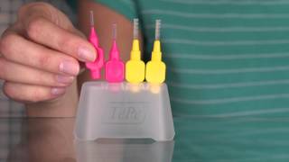 How to use a TePe Interdental Brush [upl. by Oynotna944]