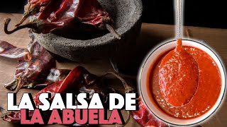 Salsa de chile guajillo casera 🌶 El complemento perfecto para tus tacos antojitos y más 🌮 [upl. by Moritz768]