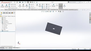 SOLIDWORKS EXTRUD amp EXTRUDE CUT [upl. by Graff]