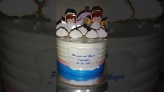 Christening Cake Ideas cakeideas cakedecorating yoonascakes christeningcake [upl. by Norrabal]