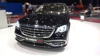 4k Klassen Maybach S650 Viano and other LUXURIOUS VIPtranports at Geneva Salon 2018 [upl. by Preuss]