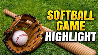 Softball game highlights [upl. by Anawot]