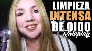 Limpieza BINAURAL de Oidos 3Dio ASMR Español  Murmullo Latino [upl. by Pascia]