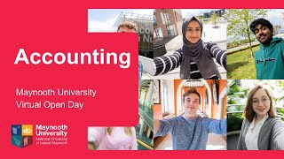 Accounting  Maynooth University Virtual Open Day 2021 [upl. by Judd]