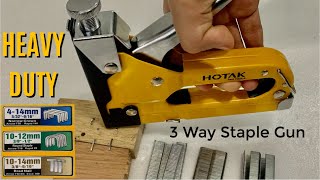 How to use 3 in 1 Staple Gun  HOTAK Heavy Duty 3 Way Staple Gun  MrDIY [upl. by Kery]